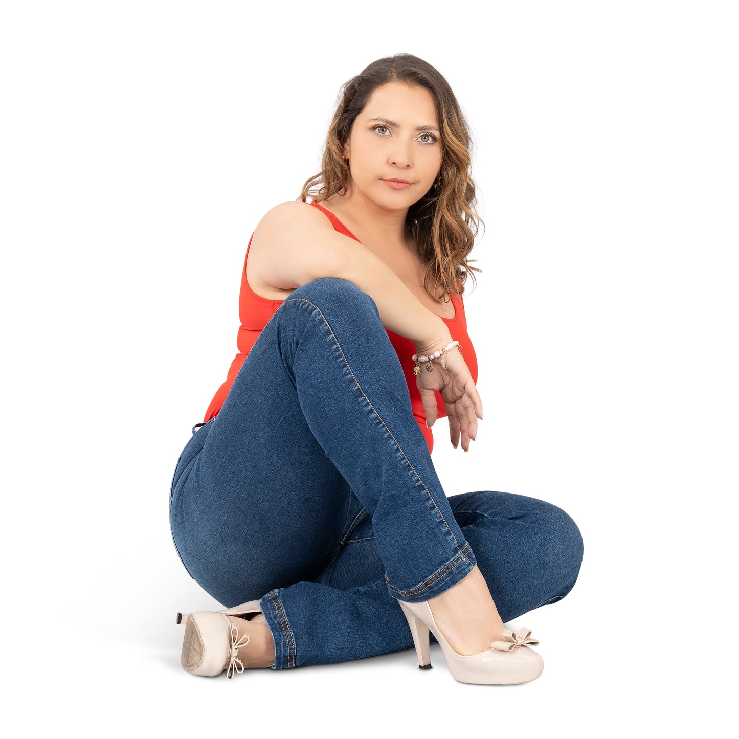 Curvy Skinny Jeans for Women | Sizes 10-22 | Peach Queen Classic Blue