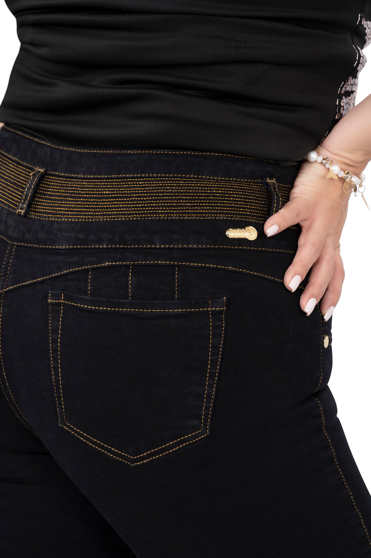 High Waisted Booty Lift Skinny Jeans for Women - Navy Blue - Sizes 10-22
