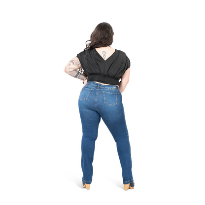 Curvy Skinny Jeans for Women | Sizes 10-22 | Peach Queen Classic Blue