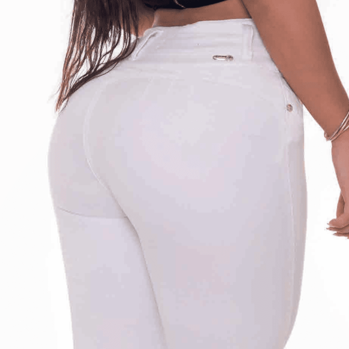 White Booty Lift Skinny Jeans for Women | Sizes 10-22 | Peach Queen