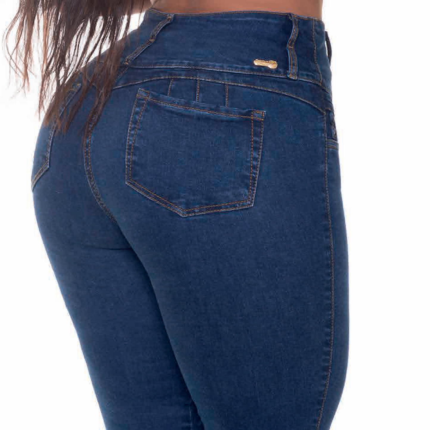 High Waisted Booty Lift Skinny Jeans for Women | Sizes 10-22 | Classic Blue